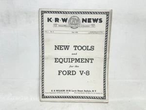 June 1934 K-R-W News for Ford Dealers & Service Stations V8 Tools & Equipment - Picture 1 of 6