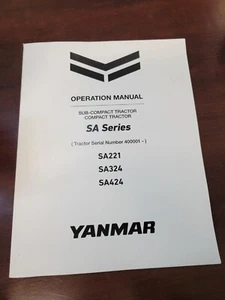 Yanmar SA SERIES - SA221, SA324, SA424 Operation Manual Book - Picture 1 of 9