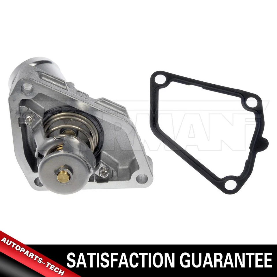Termostato de refrigerante de motor para Infiniti Nissan Dorman carcasa y junta de aluminio Foto 1 de 3