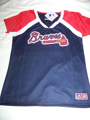 Majestic Women's Atlanta Braves Shirt NWT Large - Image 1 of 3