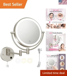 Upgraded Wall Mounted Makeup Mirror with Lights, Super Large Double Sided 1X/... - Picture 1 of 9