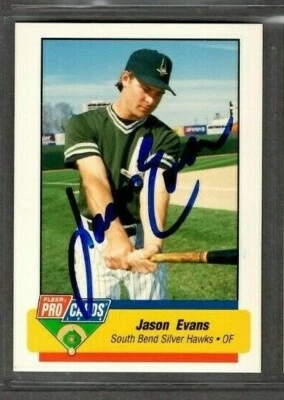 1994 Fleer Procards #MDW-26 Jason Evans South Bend Card Signed Autograph (E7) - Image 1 of 2