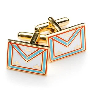 New Boxed Mark Degree Worshipful Master Apron Cufflinks - Picture 1 of 1