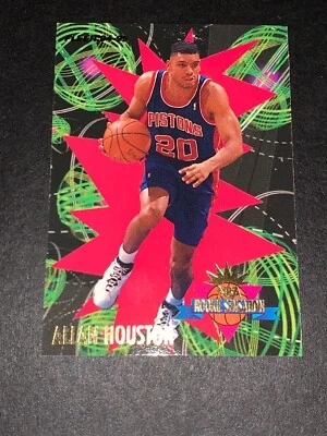 1994-95 Fleer Rookie Allan Houston Rookie Sensation Detroit Pistons MINT COND!!! - Image 1 of 4