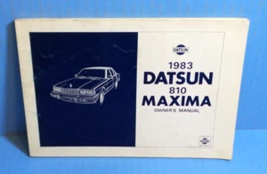83 1983 Datsun 810 Maxima owners manual - Foto 1 di 1