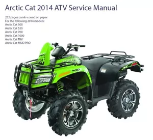 Arctic Cat 2014 ATV Service Manual on Paper - Bild 1 von 1