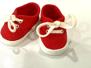 American Girl Pleasant Company Molly Tennis Shoes Red / White Vintage Retired - Picture 1 of 6