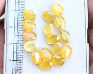 29.70 Ct Oval Shape 7*8.5 MM Natural Yellow Sapphire Cut Loose Gemstone - Picture 1 of 3