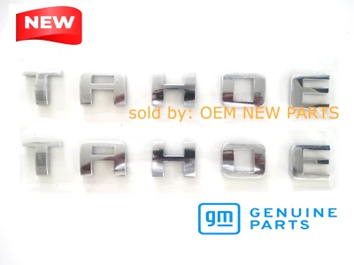 Chevy Tahoe Front Door Liftgate Nameplates Letter 3D Emblem Z71 OEM Chrome x 2 Foto 1 de 4