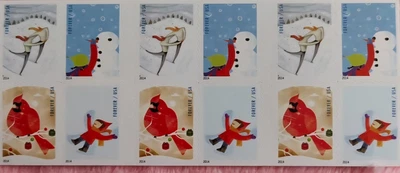 10 Books Of 20  2014 Winter Fun Stamps - Image 1 of 2