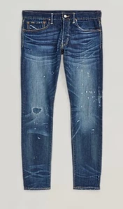 POLO RALPH LAUREN Sullivan Slim Stretch Jeans Men’s 38x32 Distressed Denim - Picture 1 of 8
