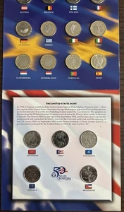 The 50 State Quarters and Euro Coin Collection - Picture 1 of 6