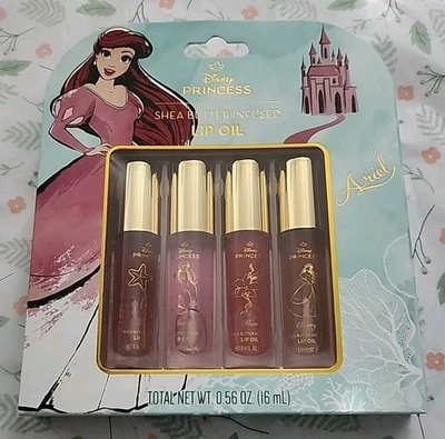 Disney Princess ARIEL - Shea Butter Infused Lip Oil Set - 4 Piece Set - Image 1 of 2