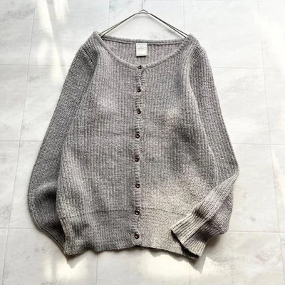 Cárdigan ICHI / ICHI Antiquites mezcla de lana gris excelente estado - Imagen 1 de 4
