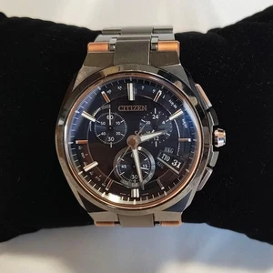 Citizen Funk Solar Uhr Eco Drive BY0044 51F Gold Edelstahl Japan - Bild 1 von 8