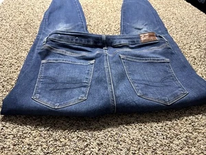 AE AMERICAN EAGLE CURVY HI RISE JEGGING THE LUXE JEAN JEANS DONNA 8 LUNGHI - Foto 1 di 4