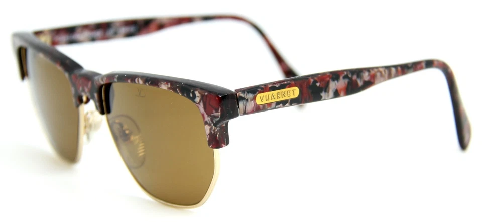 259 $ Редкий новый винтажный Vuarnet 438 красный солнцезащитные очки PX2000 коричневое стекло минеральные линзы - Изображение 1 из 4