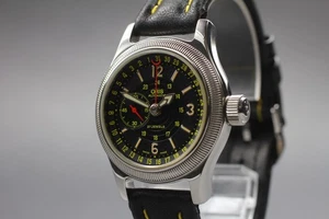 [N MINT] ORIS Big Crown Pointer Date 7487 33mm Black Dial Men's Automatic Watch - Picture 1 of 11