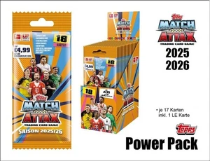 TOPPS MATCH ATTAX BUNDESLIGA 2025/2026 1 Power Pack Booster mit 18 Karten Sealed - Bild 1 von 1
