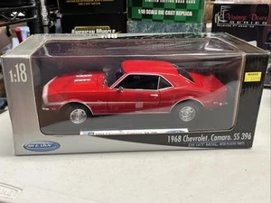 WELLY 1/18 SCALE 1968 CAMARO SS 396 DIECAST! RARE RED! NEW IN BOX!! - Picture 1 of 9