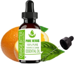 Aceite esencial 100 % puro y natural Pure Herbs naranja amargo cítrico aurantium - Imagen 1 de 30