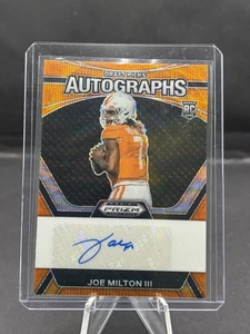 2024 Prizm Draft Picks Orange Joe Milton III RC Auto /75 Color Match - Bild 1 von 2