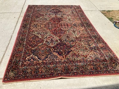 5.9 x 9 Karastan 717 Multicolor Panel Kirman Rug *SPECIAL OFFER PACKAGE DEAL*  - Image 1 of 4