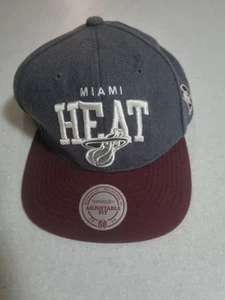 Miami Heat Baseball Cap Hat by Mitchell & Ness - Picture 1 of 3