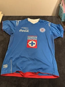 Camiseta Umbro Deportivo Cemento Cruz Azul México Hombre Talla Pequeña/Mediana Usada - Imagen 1 de 10