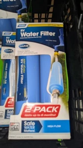 2 Pack Camco High Flow RV Fresh Water KDF/Carbon Filter 40045 New Free Shipping  - Picture 1 of 4