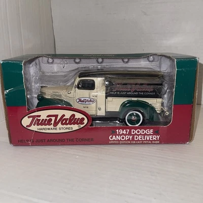1947 DODGE CANOPY DELIVERY ERTL BANK (TRUE VALUE) Pick Up Truck Toy - Image 1 of 4