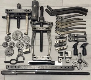 SNAP-ON TOOLS LOT SET BAR PULLER LEGS YOKE JAWS SLIDE HAMMER 50+ TOOLS - Picture 1 of 15