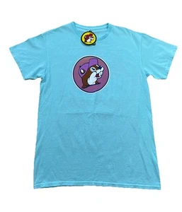 Buc-ees T Shirt “I’m Talkin’ Bout Bucees on a Date Night” Light Blue Size S NWT - Picture 1 of 5