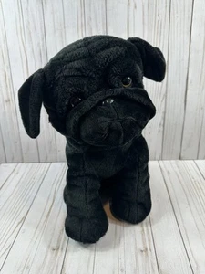 16” Plush Black Pug Stuffed Animal, Classic Toy Co. Inc. - Picture 1 of 12