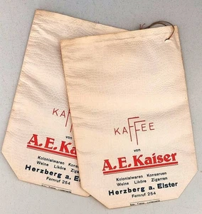 2 alte Tüten DDR - A.E. Kaiser - Herzberg a. Elster - Bild 1 von 4