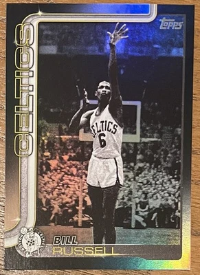 2025-26 Topps 篮球 ~ 比尔·拉塞尔 ~ 停电平行黑色星期五目标 — 第 1/2 张图片
