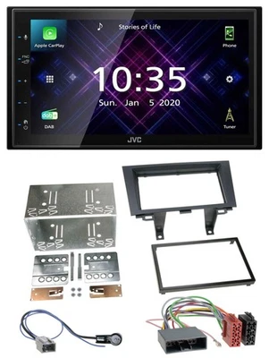 JVC DAB 2DIN MP3 Bluetooth USB Autoradio für Honda CR-V RE5/RE6/RE7 06-12 - Bild 1 von 4