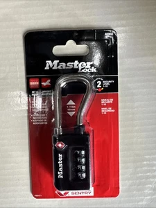Master Lock Padlock, Set Your Own Combination TSA Accepted Luggage Lock, 1-5/16 - Picture 1 of 2