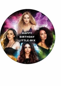 7,5 LITTLE MIX BAND COMESTIBLE GLASEADO FIESTA DE CUMPLEAÑOS ADORNO DE PASTEL - Imagen 1 de 1