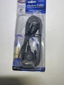 Belkin 10' IBM AT To Hayes Modem Cable DB9 Female/DB25 Male F2L088-10 NIB - Afbeelding 1 van 3