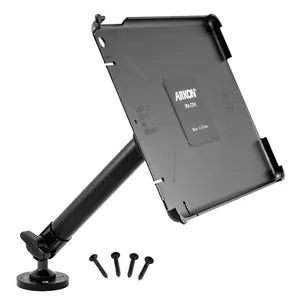 IPAHD005: Custom Fit iPad Air Holder with Heavy-Duty Drill-Base Mount & 10" Arm - Picture 1 of 3