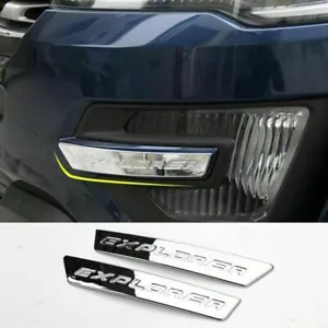 Nueva lámpara antiniebla delantera cromada cubierta para párpados tiras para Ford Explorer 16-19 - Imagen 1 de 5