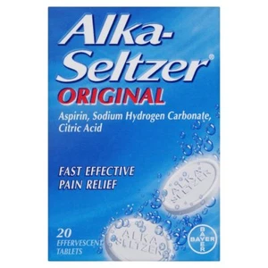 ALKA-SELTZER ORIGINAL EFFERVESCENT TABLETS - 20 TABLETS