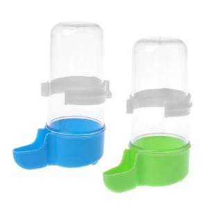 Birds Water Dispenser for Cage Canary Finch Parakeet Drinker Set Bottle - Picture 1 of 9