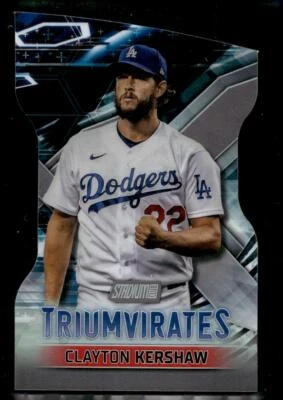 2023 Stadium Club #T-24 Clayton Kershaw Triumvirates - Image 1 of 2