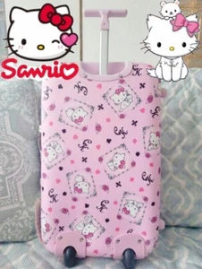 Hello kitty Pink small suitcase Trolley bag travel Sanrio Discontinued Unused - Picture 1 of 10