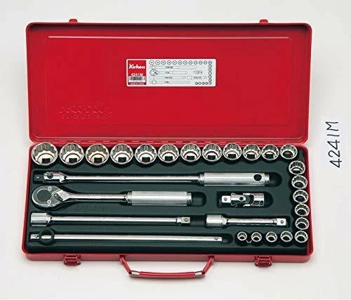Koken 4241M 1/2 Inch 12.7mm Socket Wrench Set of 28 Pieces EMS w/Tracking NEW - Image 1 of 1