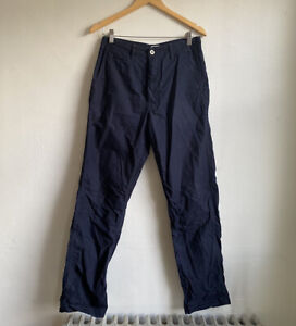 Post o’alls overalls navy button fly pants made in USA small measures 31 x 33