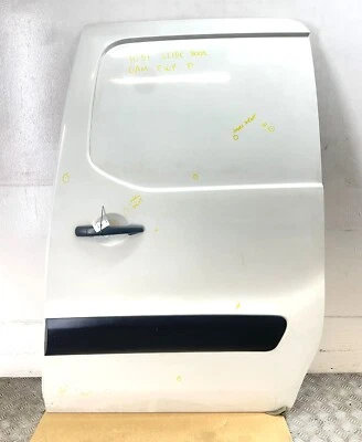 PEUGEOT Partner Blue Hdi 2017 REAR SLIDING DOOR LEFT WHITE EWP - Image 1 of 4