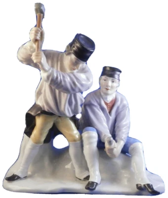 Antique Fuerstenberg Porcelain Miners Figurine Porzellan Bergmann Figur Figure - Image 1 of 4